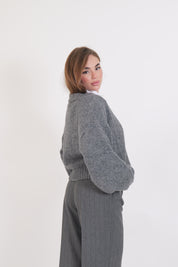 CARDIGAN GRIGIO MELANGE