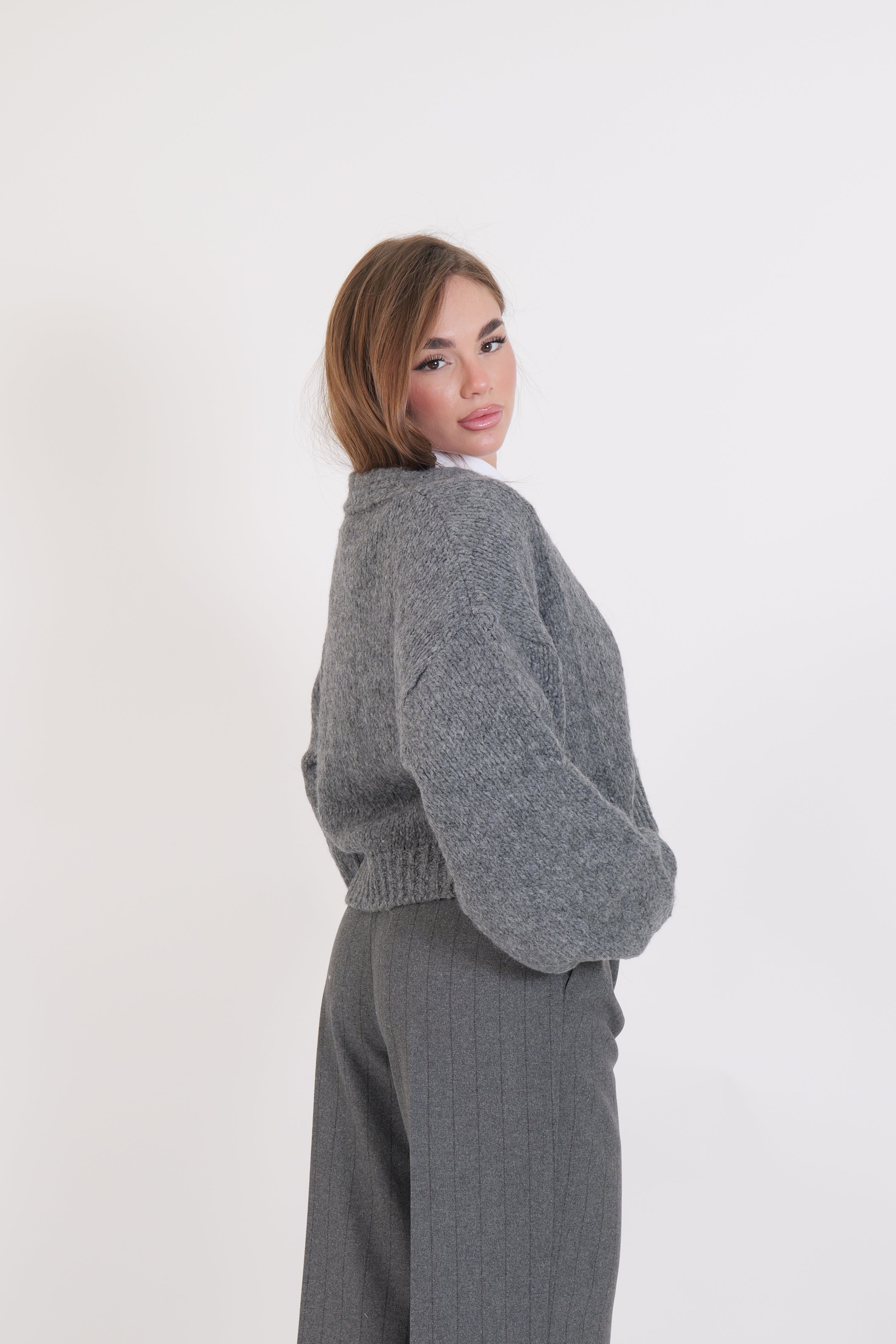 CARDIGAN GRIGIO MELANGE