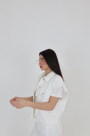 GILET COLORS BIANCO