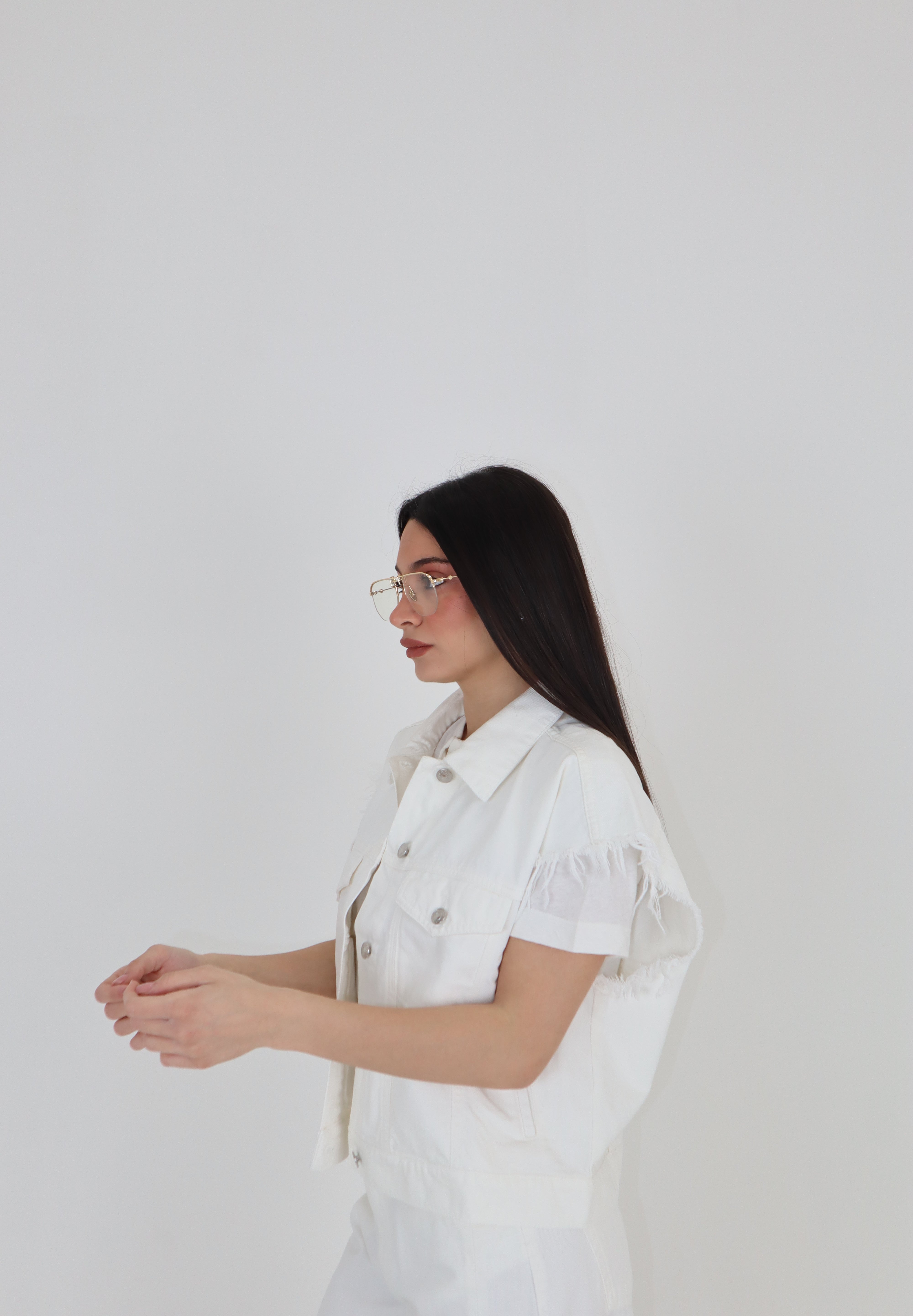 GILET COLORS BIANCO