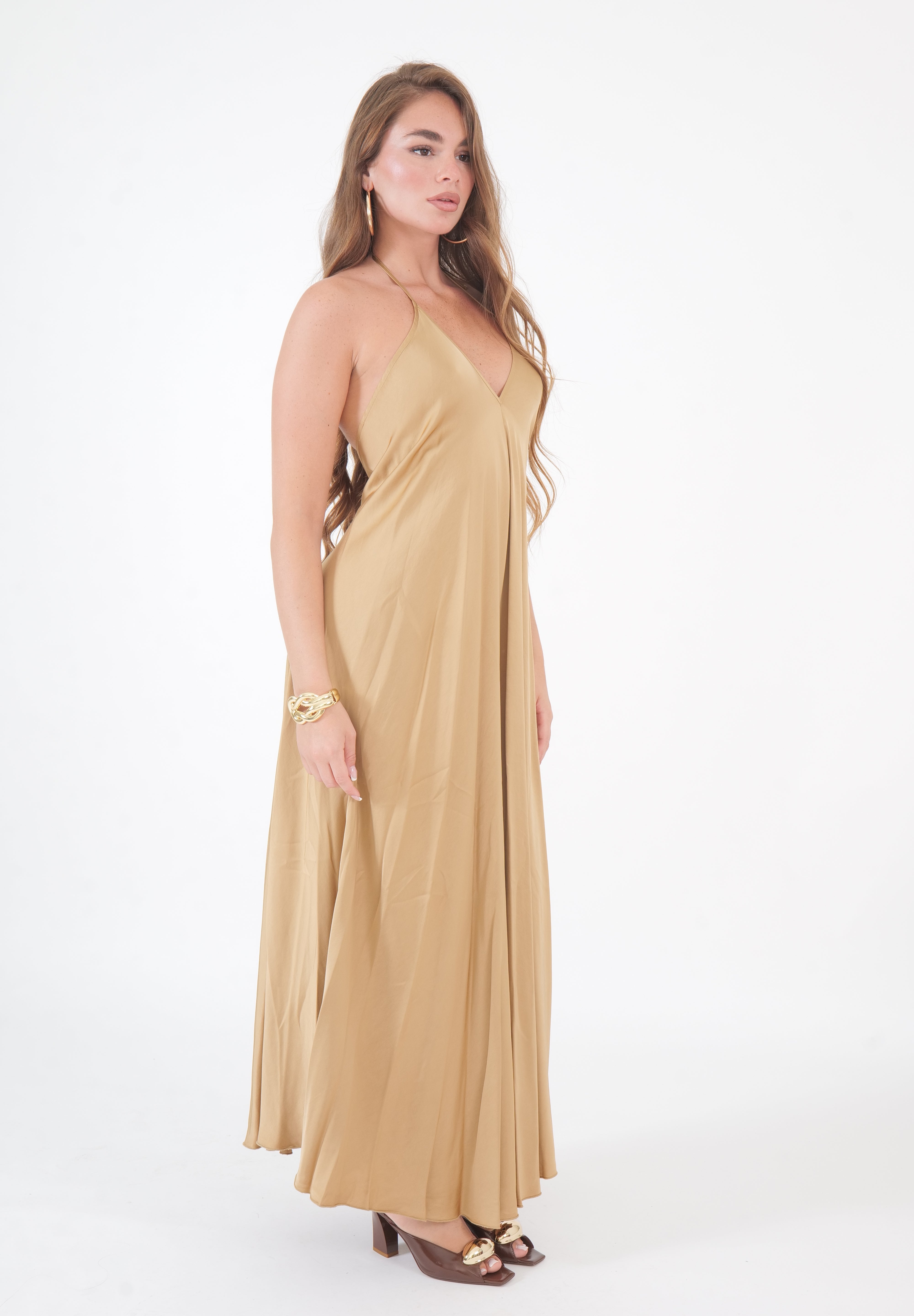 JUMPSUITE SATIN DESERT