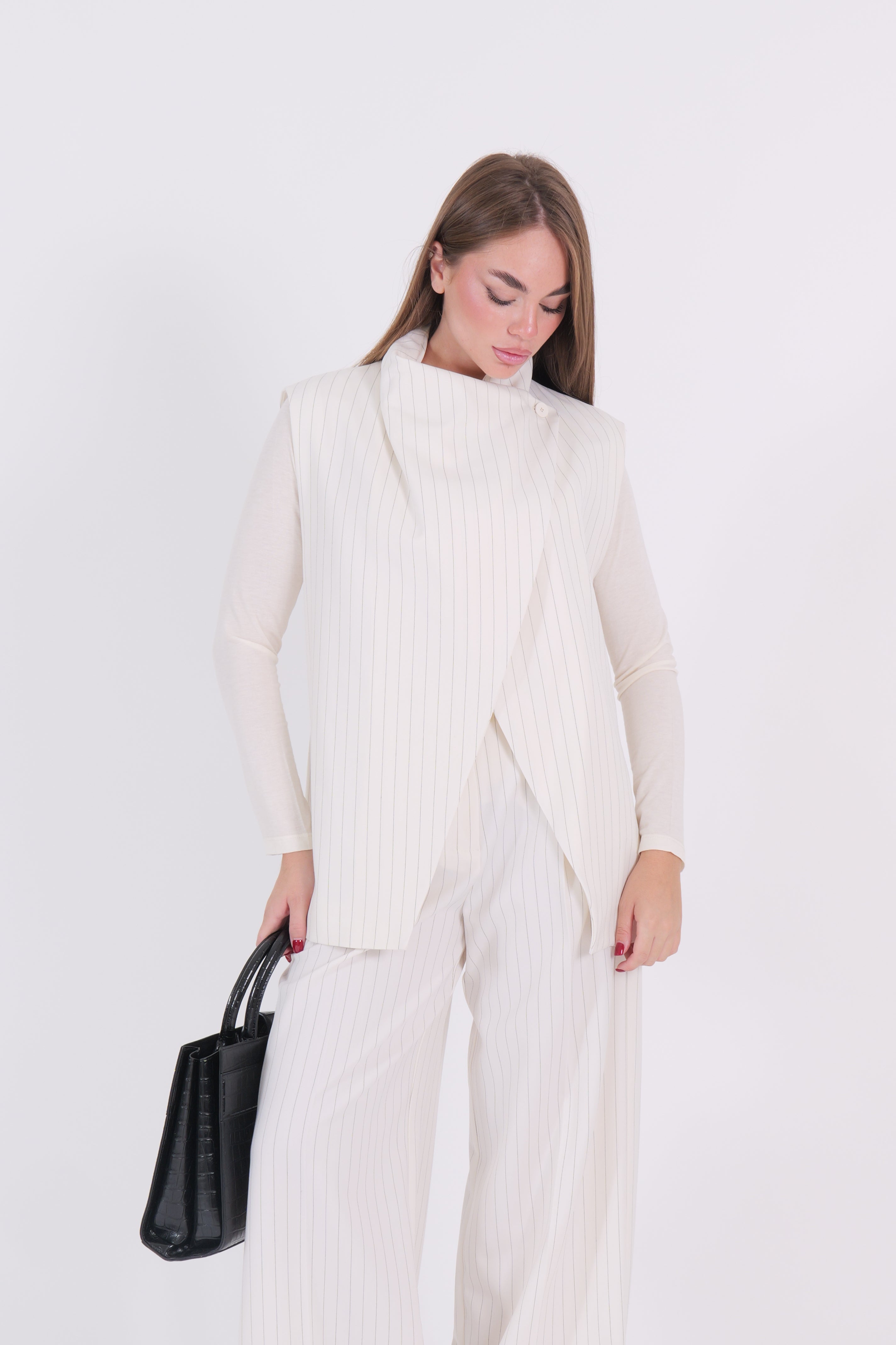 GILET GESSATO BIANCO DIXIE