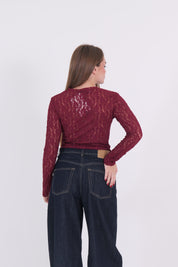 BODY GIROCOLLO PIZZO BORDEAUX