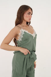 TOP CUPRO MILITARE