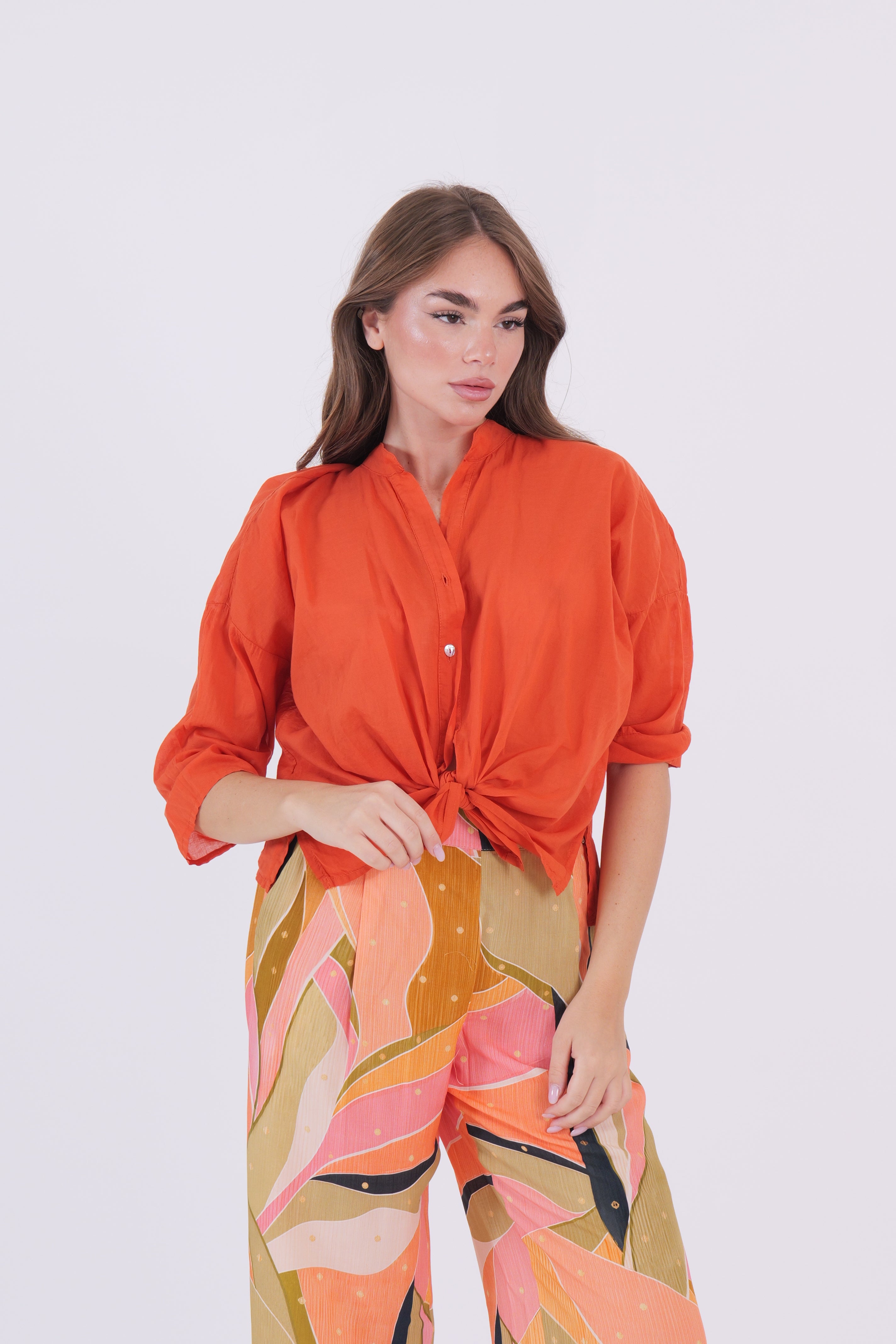 CAMICIA MUSSOLA ARANCIO