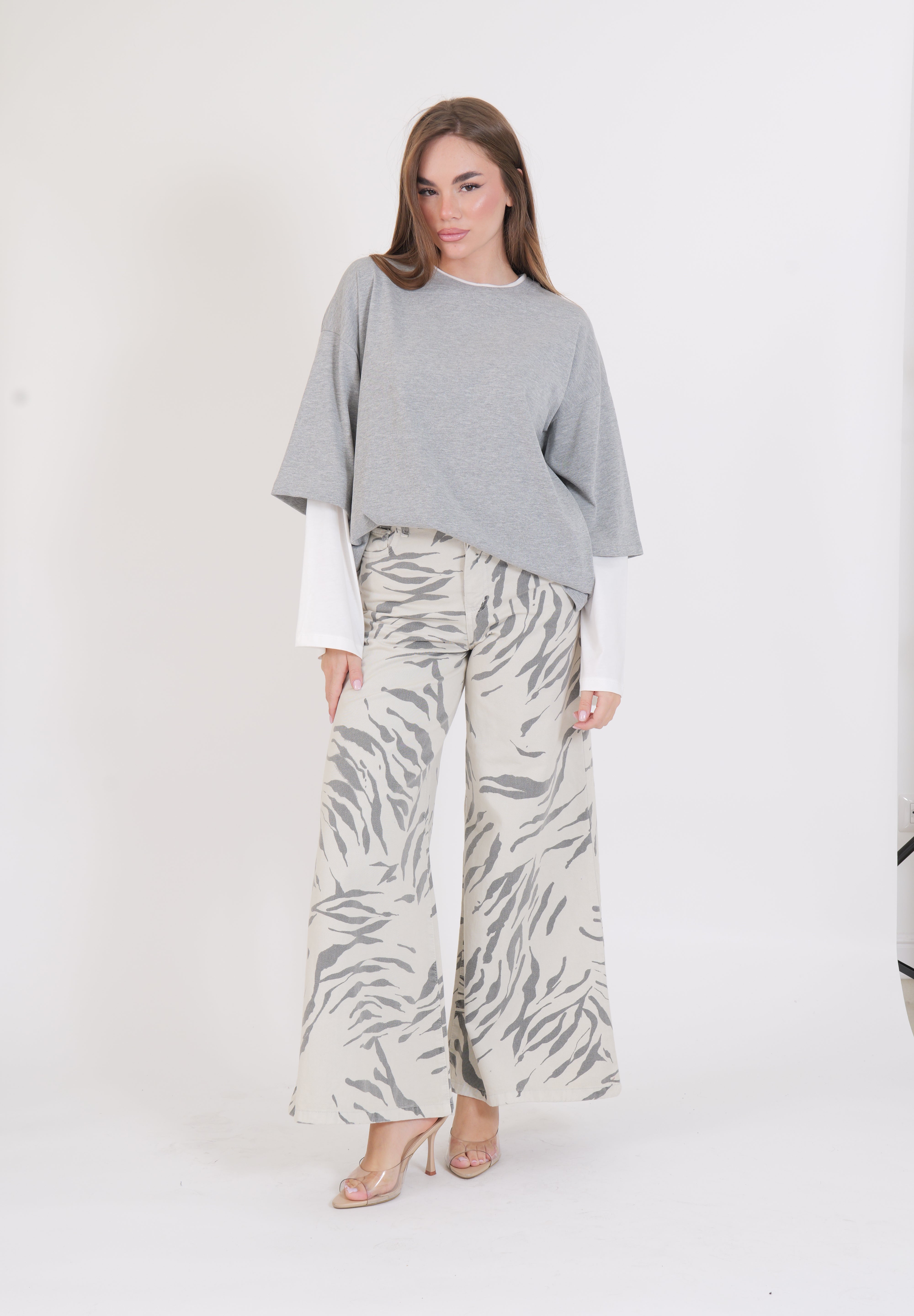 JEANS TIGER GREY
