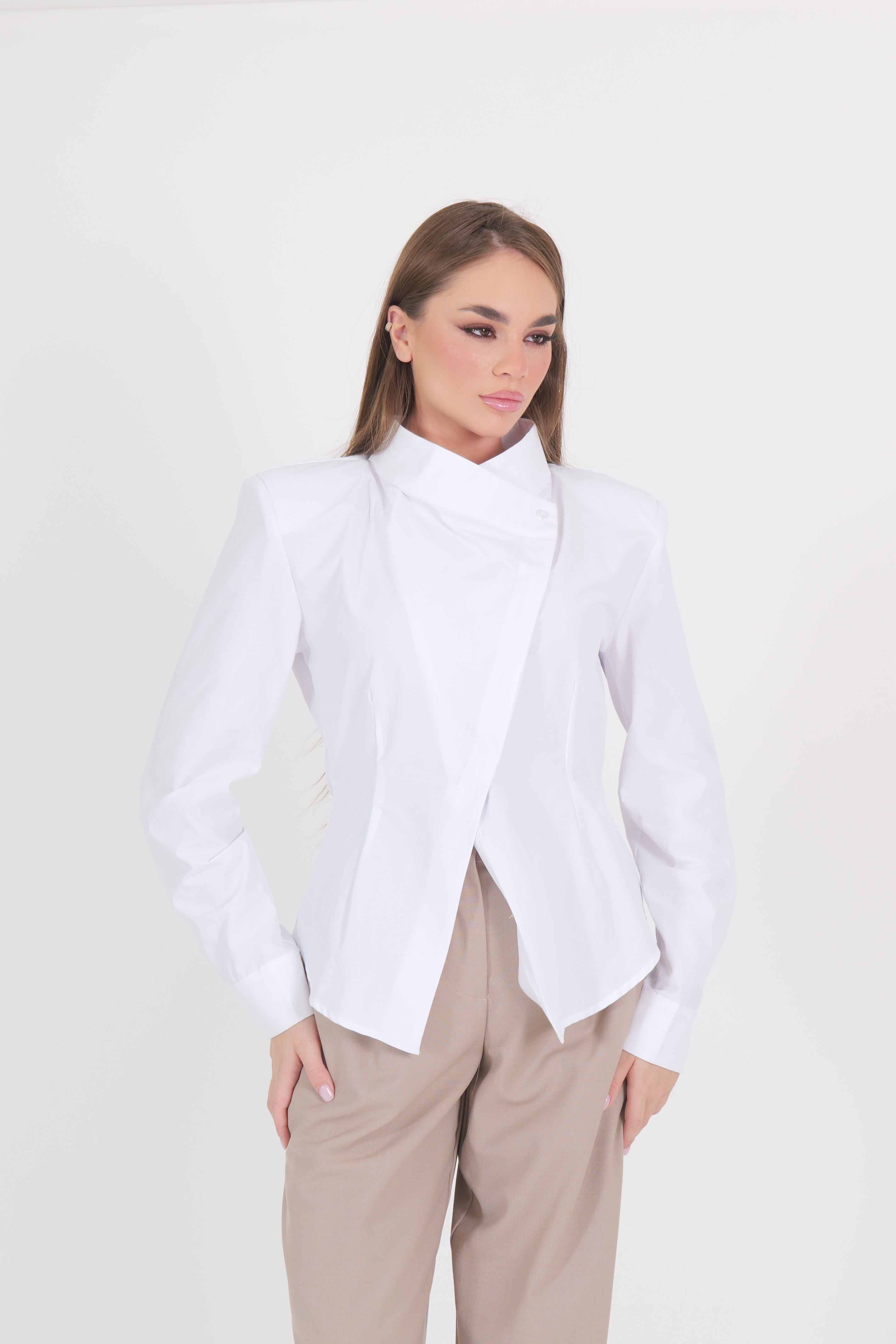 CAMICIA SPALLINE BIANCA
