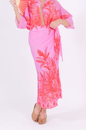 GONNA PAREO LEOPARD ROSA