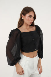 TOP CORALINE NERO