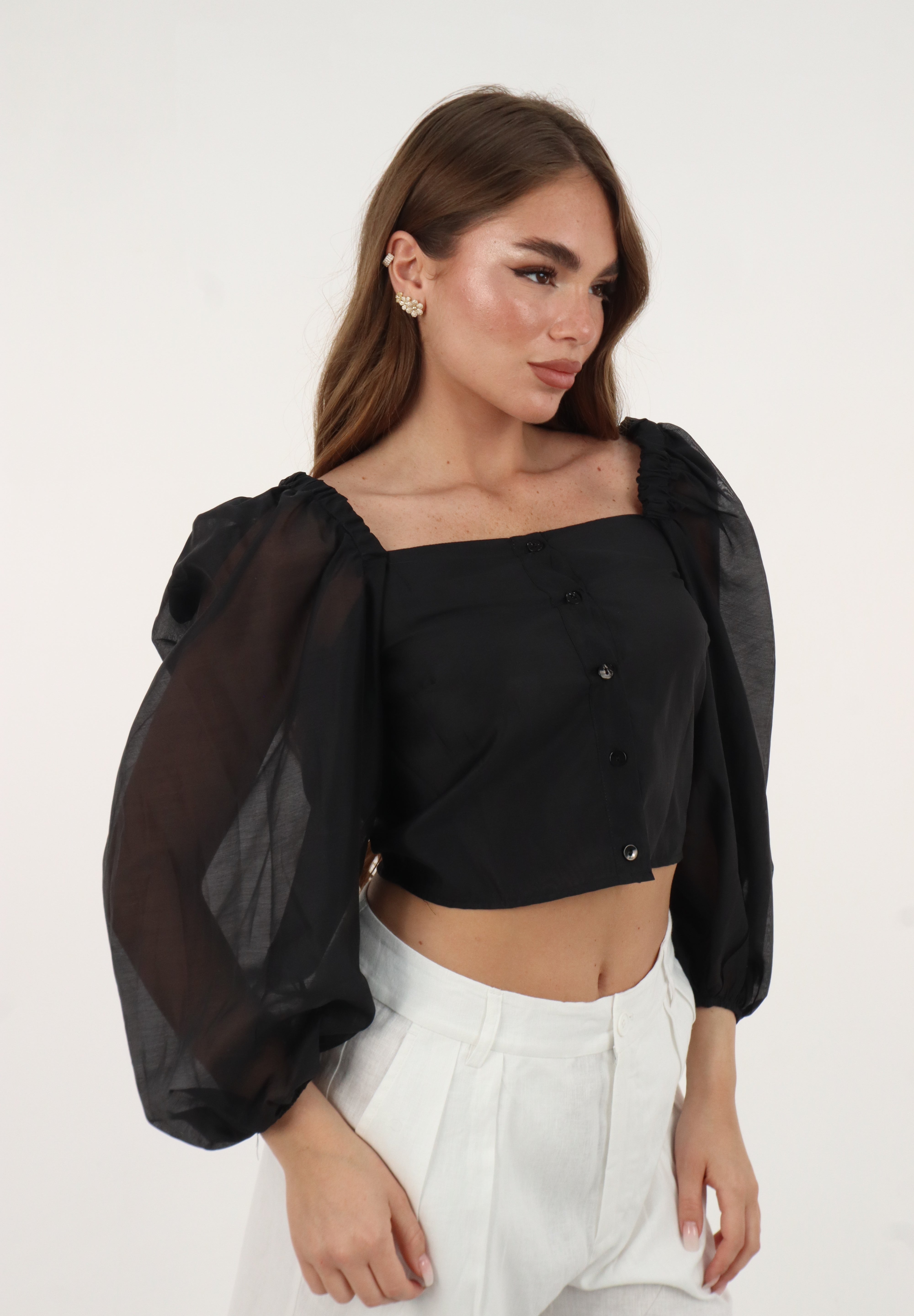TOP CORALINE NERO