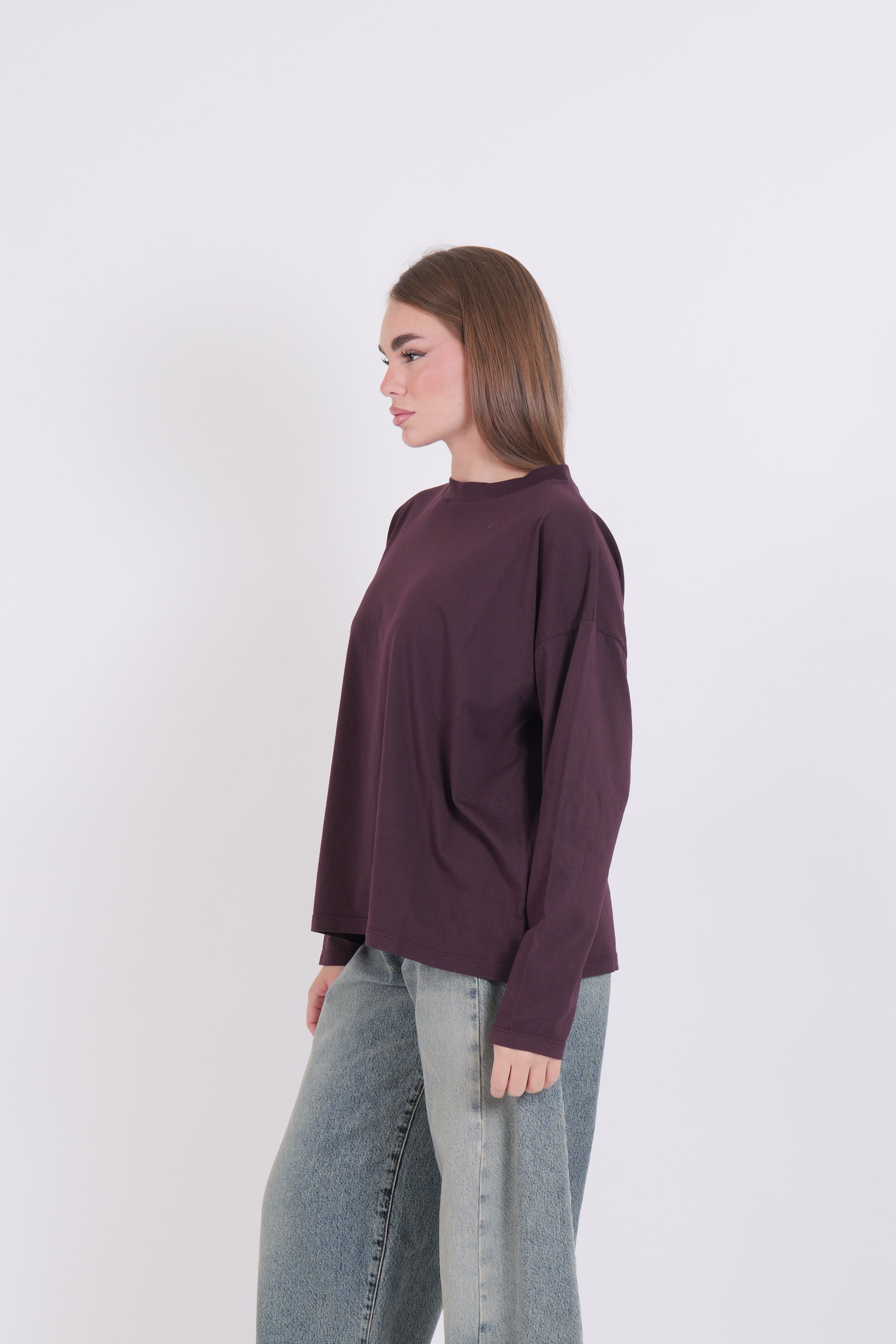 T-SHIRT BASIC VICOLO BORDEAUX