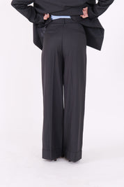 PANTALONE HOPE GESSATO BLU