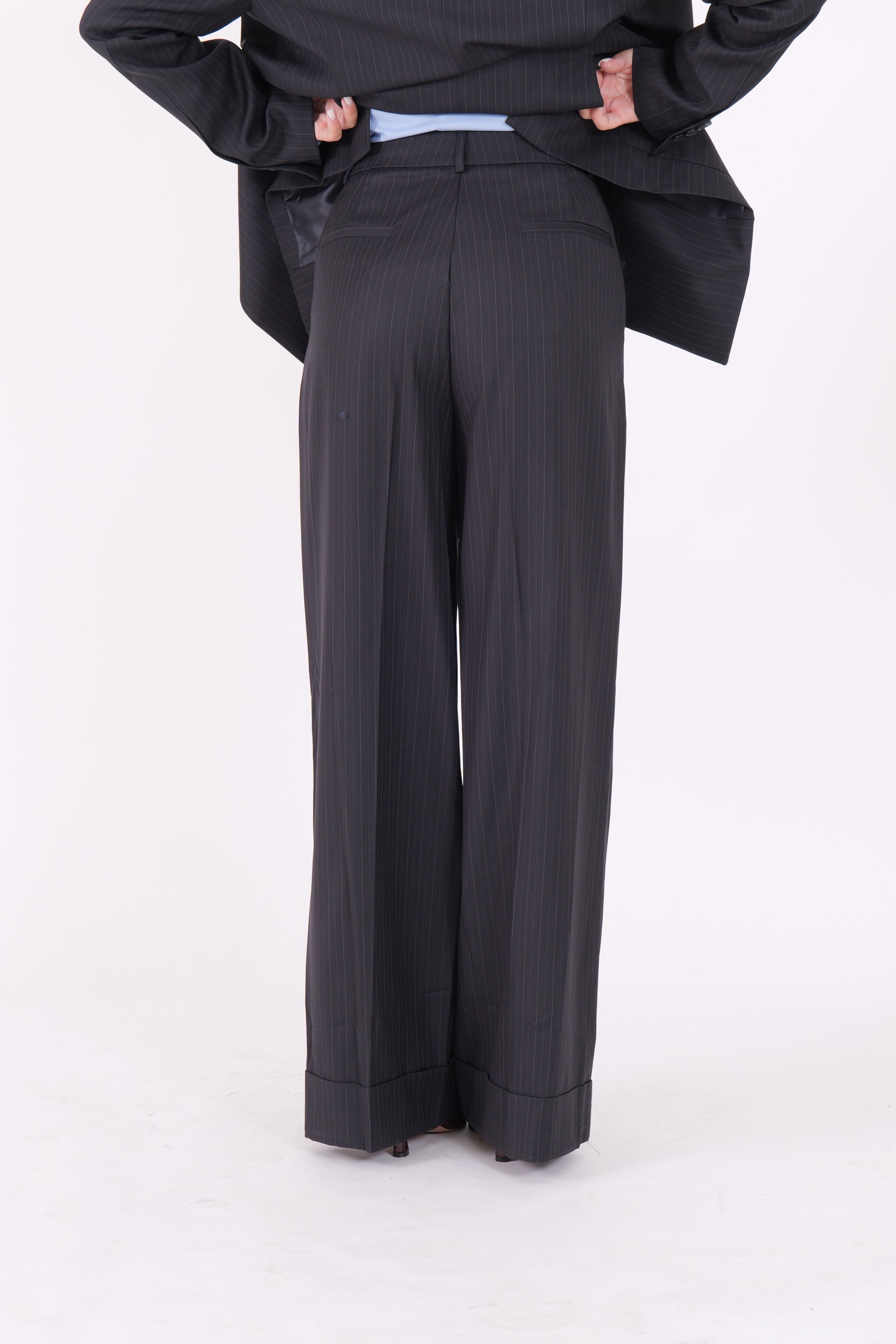 PANTALONE HOPE GESSATO BLU