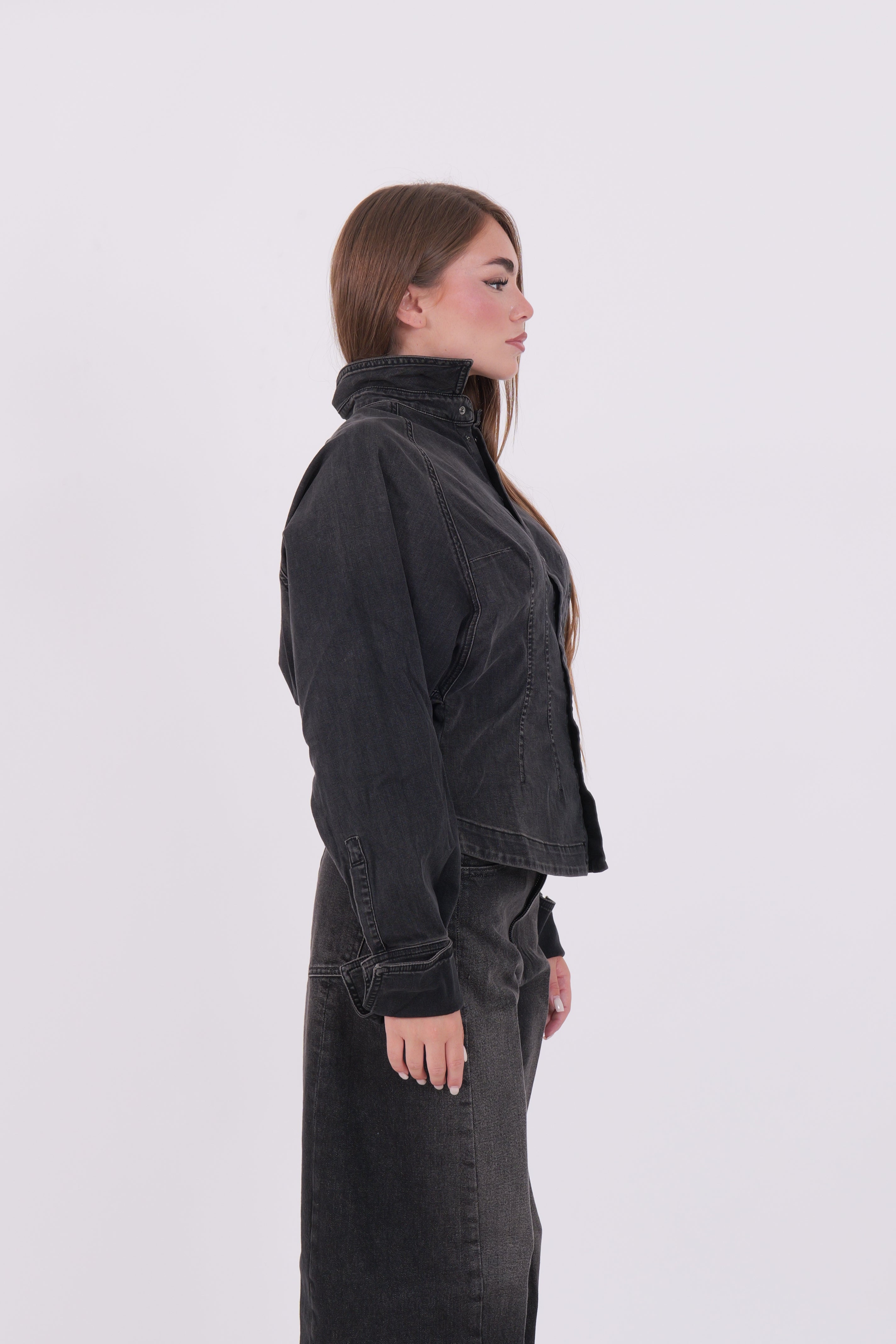 CAMICIA DENIM NERO