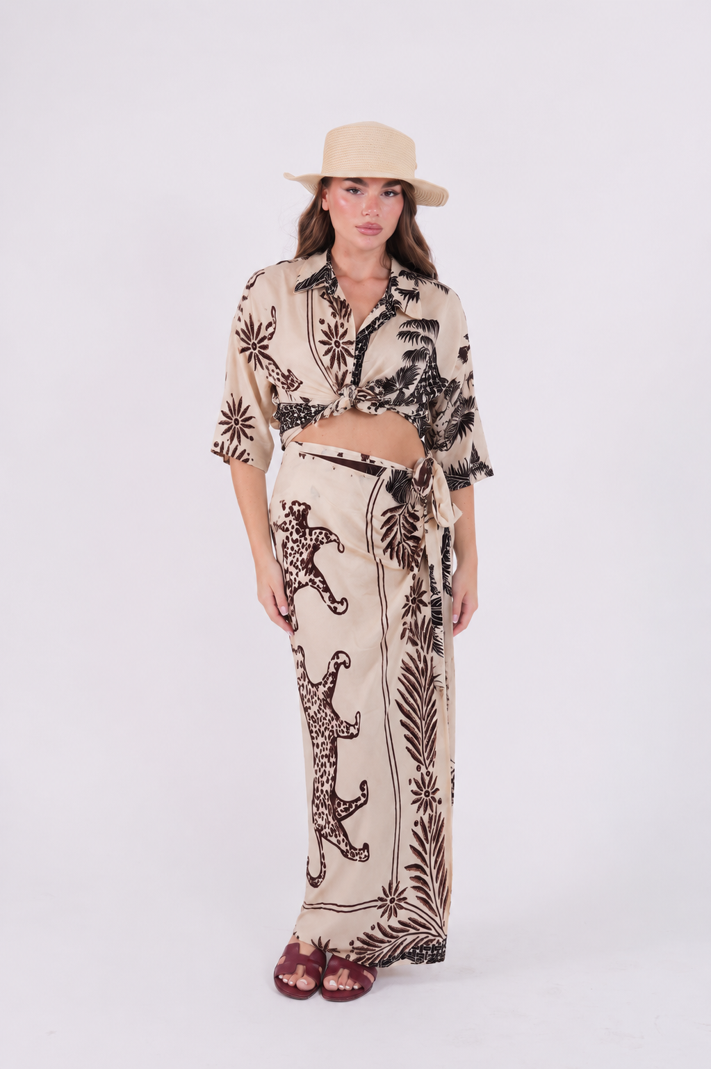 SET PAREO LEOPARDO