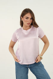 SHIRT SATIN PINK