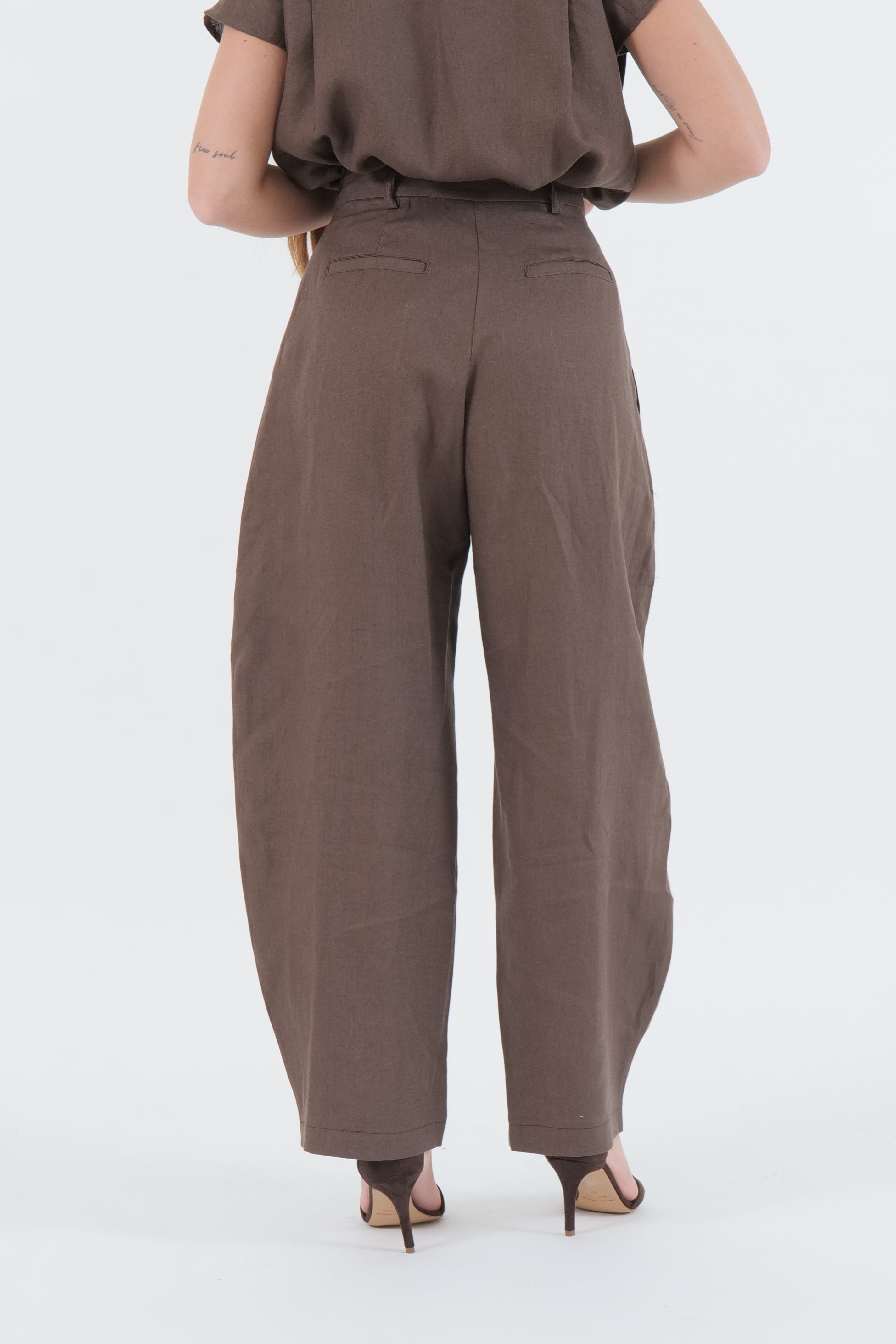 PANTALONE LINO MORO