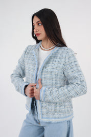 GIACCA ISA CELESTE