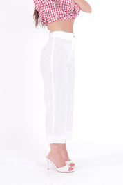 PANTALONE CAPRI BIANCO