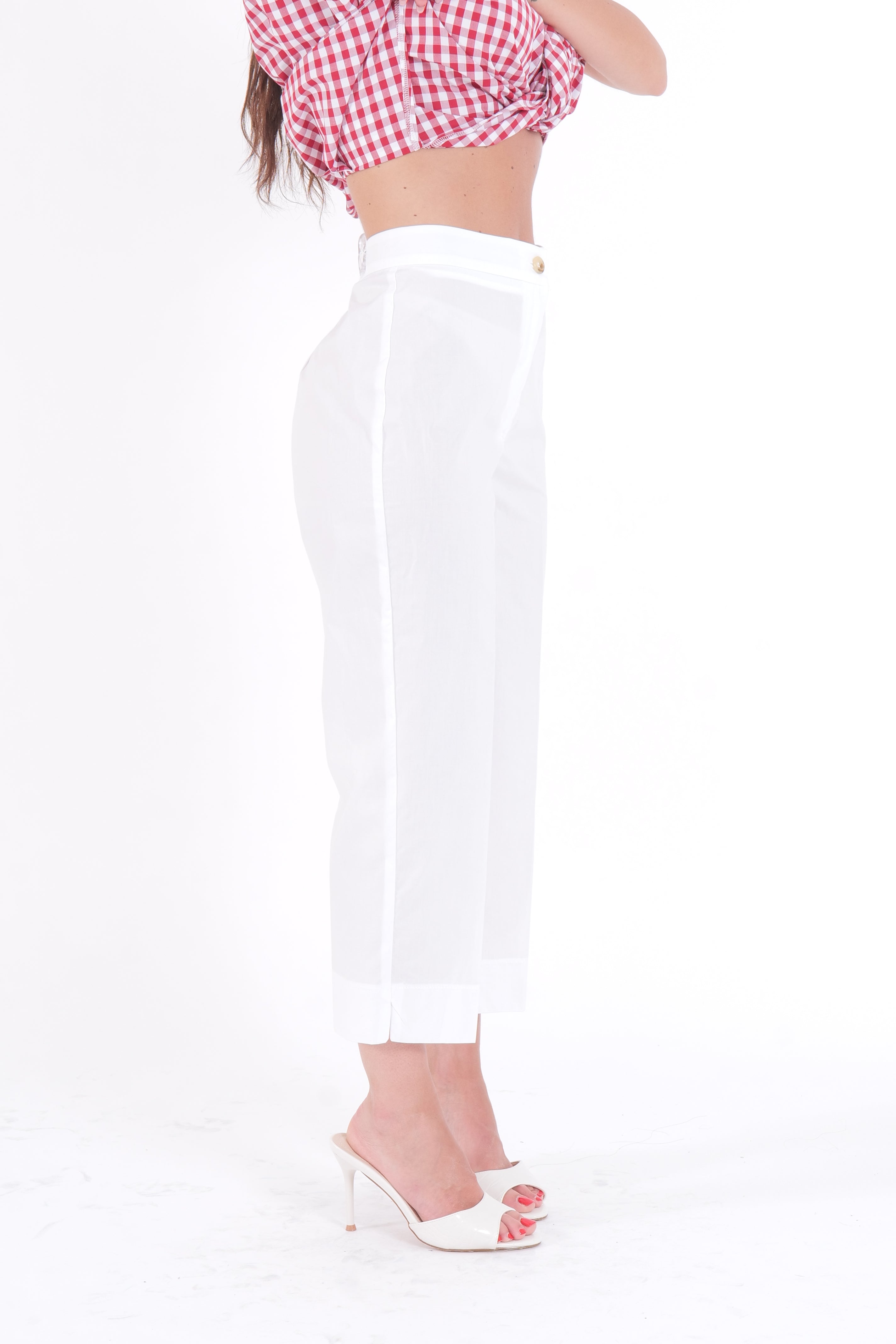 PANTALONE CAPRI BIANCO