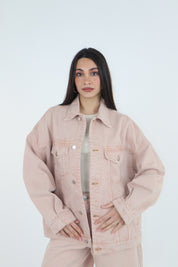 GIACCA DENIM ROSA