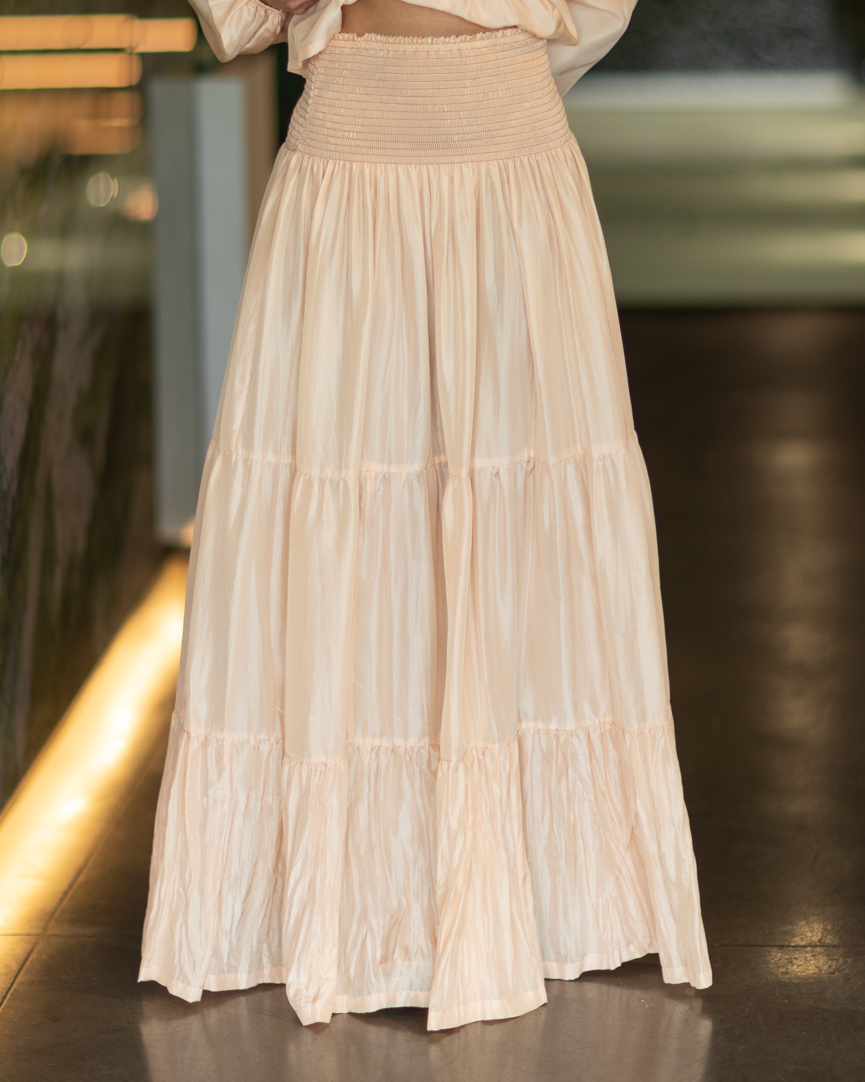 LONG SKIRT MINA SOFT ROSE