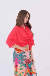 CAMICIA MUSSOLA ROSSO