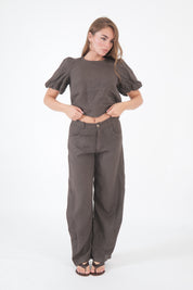 PANTALONE LINO MORO