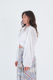 CAMICIA MUSSOLA BIANCA
