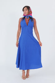 ABITO SCOLLO V BLU