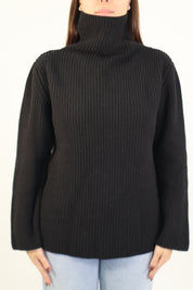 Maglione over collo alto