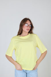 T-SHIRT SPALLINE COLORS GIALLO