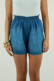 SHORT CHAMBRY BLU