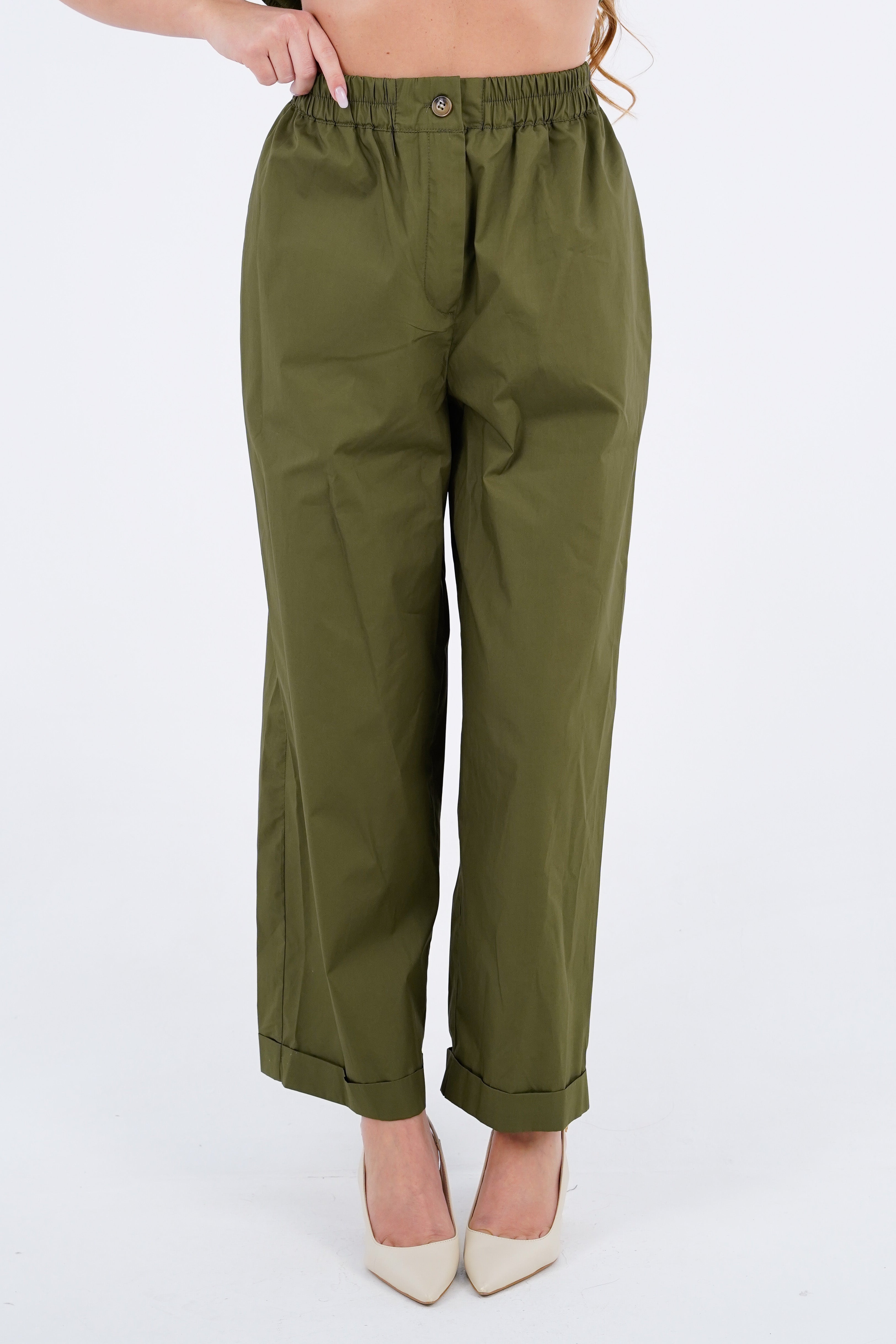 PANTALONE RAYA MILITARE