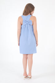MINI DRESS FIOCCO AZZURRO