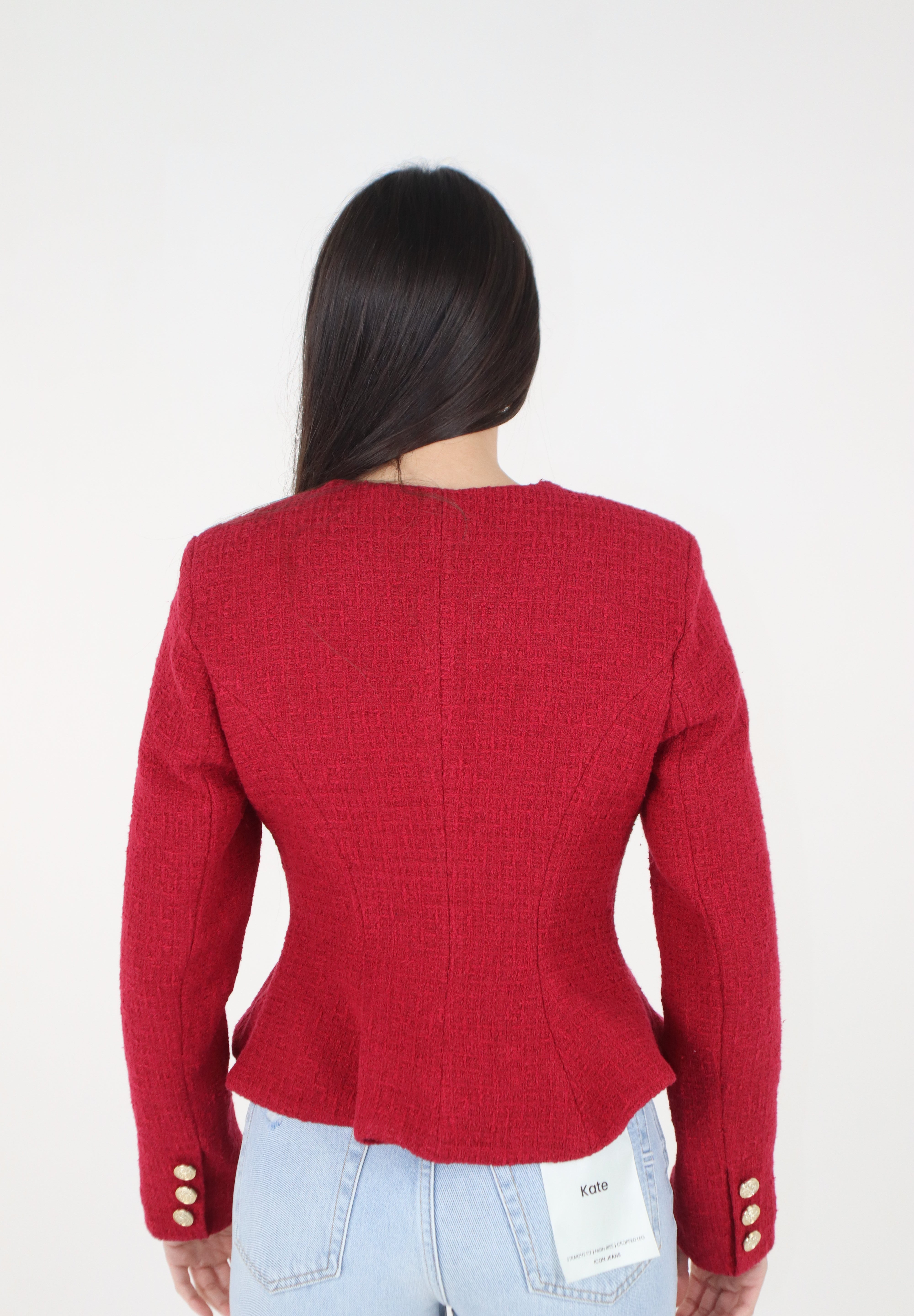 GIACCA BOUCLÈ ROSSA