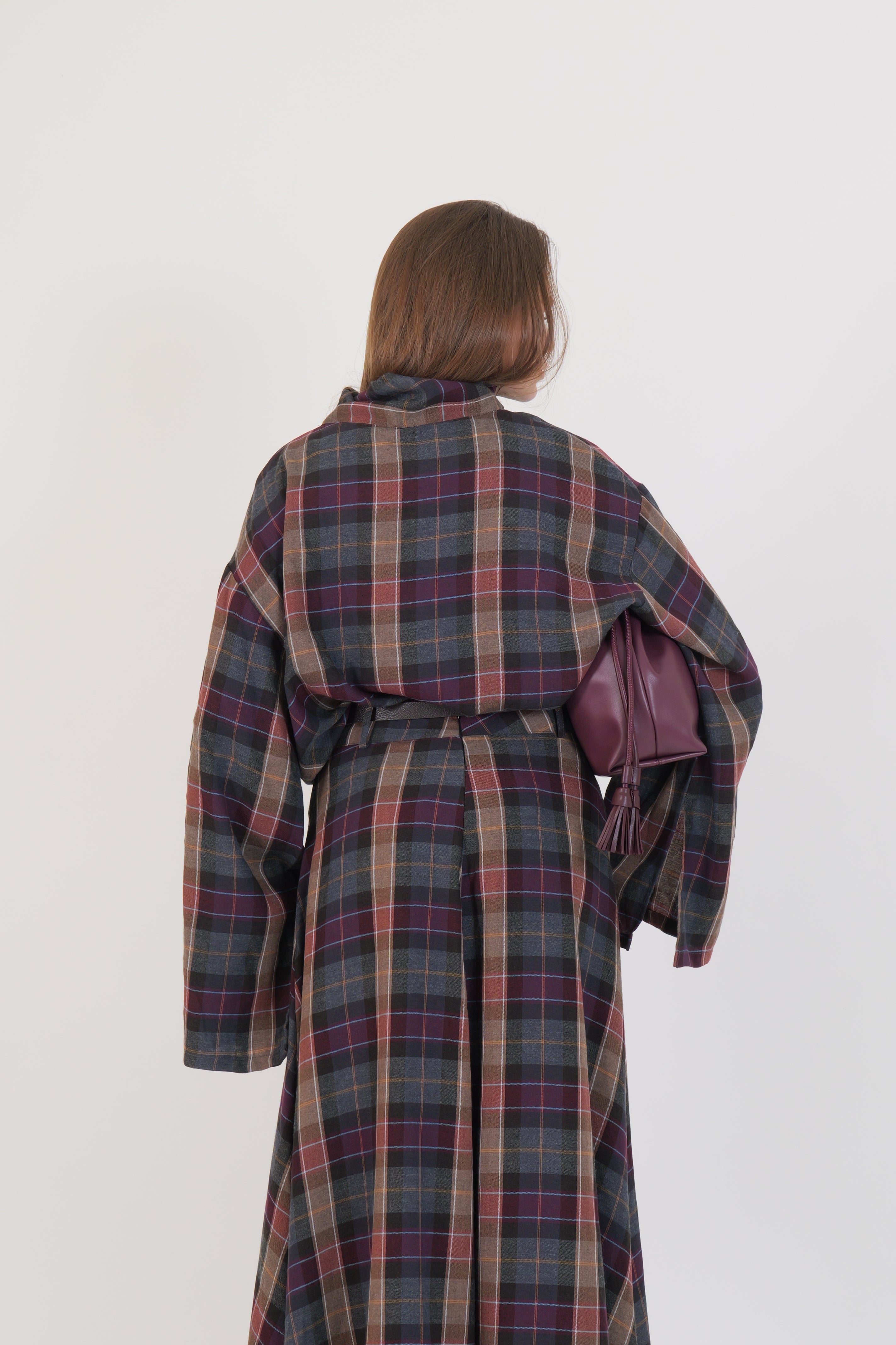 CAMICIA GENNY BORDEAUX/GRIGIO/MORO