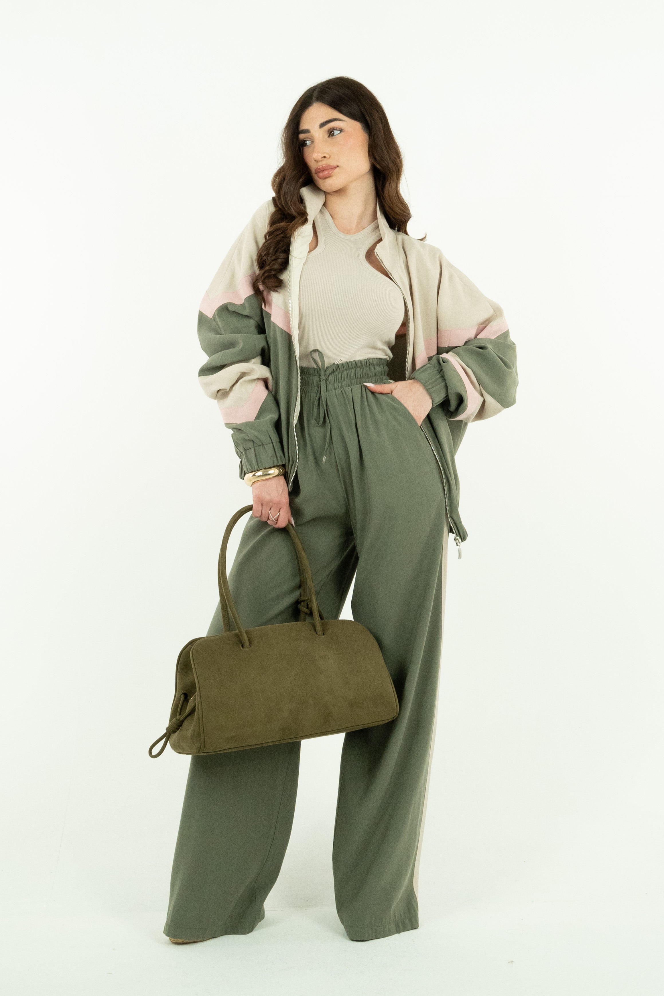 PANTALONI POLLY MILITARE