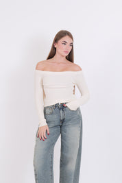 MAGLIA BALI COSTINA BURRO