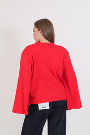 T-SHIRT SPALLINA ROSSO