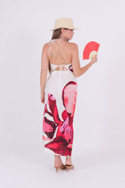 TOP FOULARD FUXIA