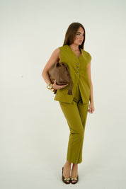 PANTALONE VERDE OLIO