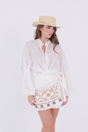 CAMICIA RICAMO BIANCA