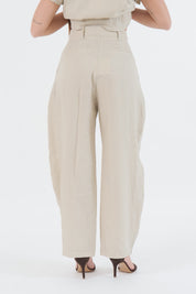 PANTALONE LINO BEIGE