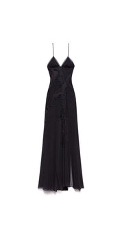 SLIP DRESS TEODORA NERO