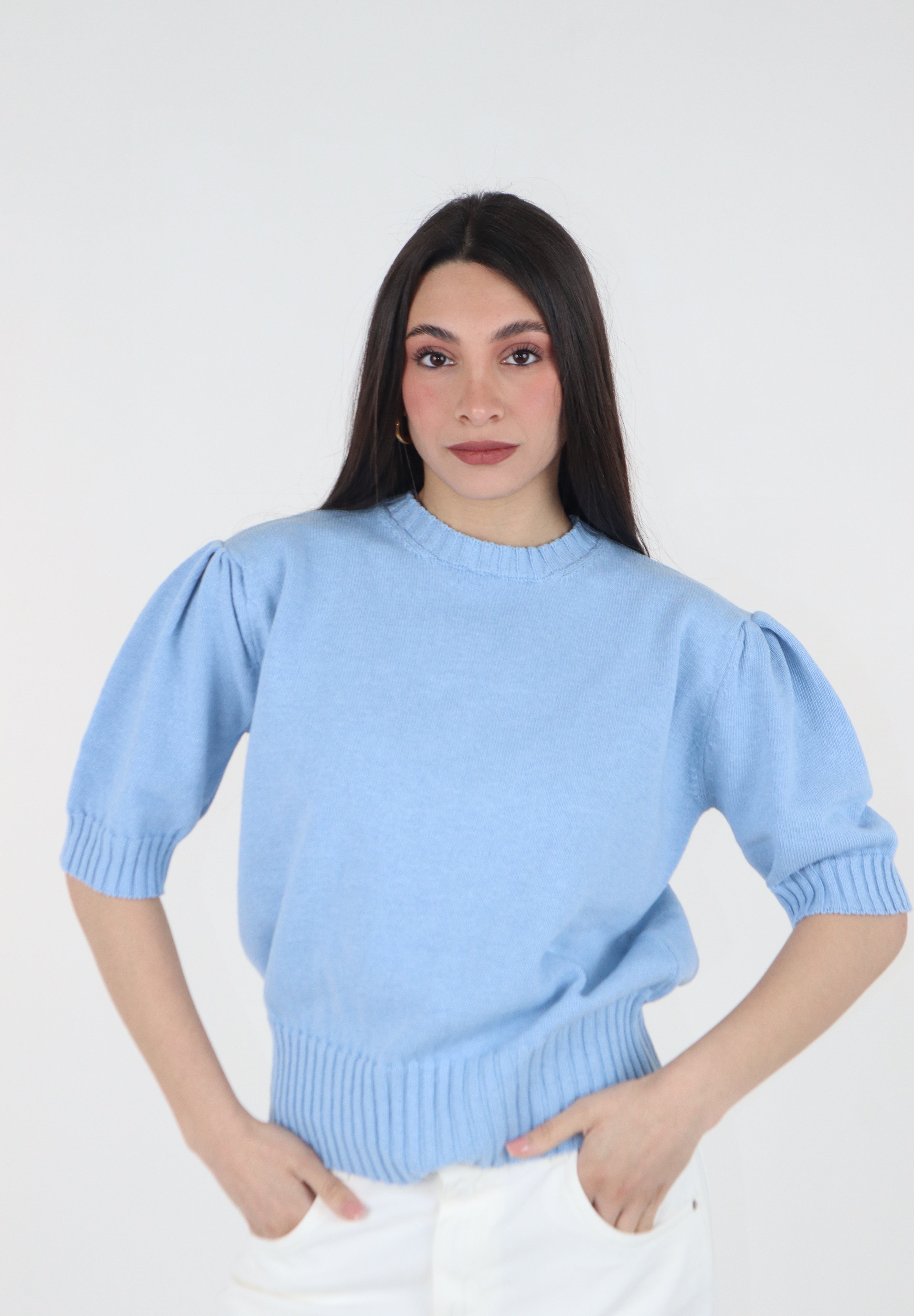MAGLIA MEZZA MANICA SBUFFO Sky