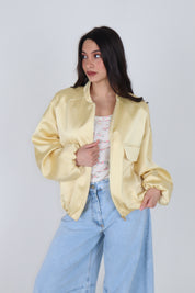 BOMBER SATIN YELLOW