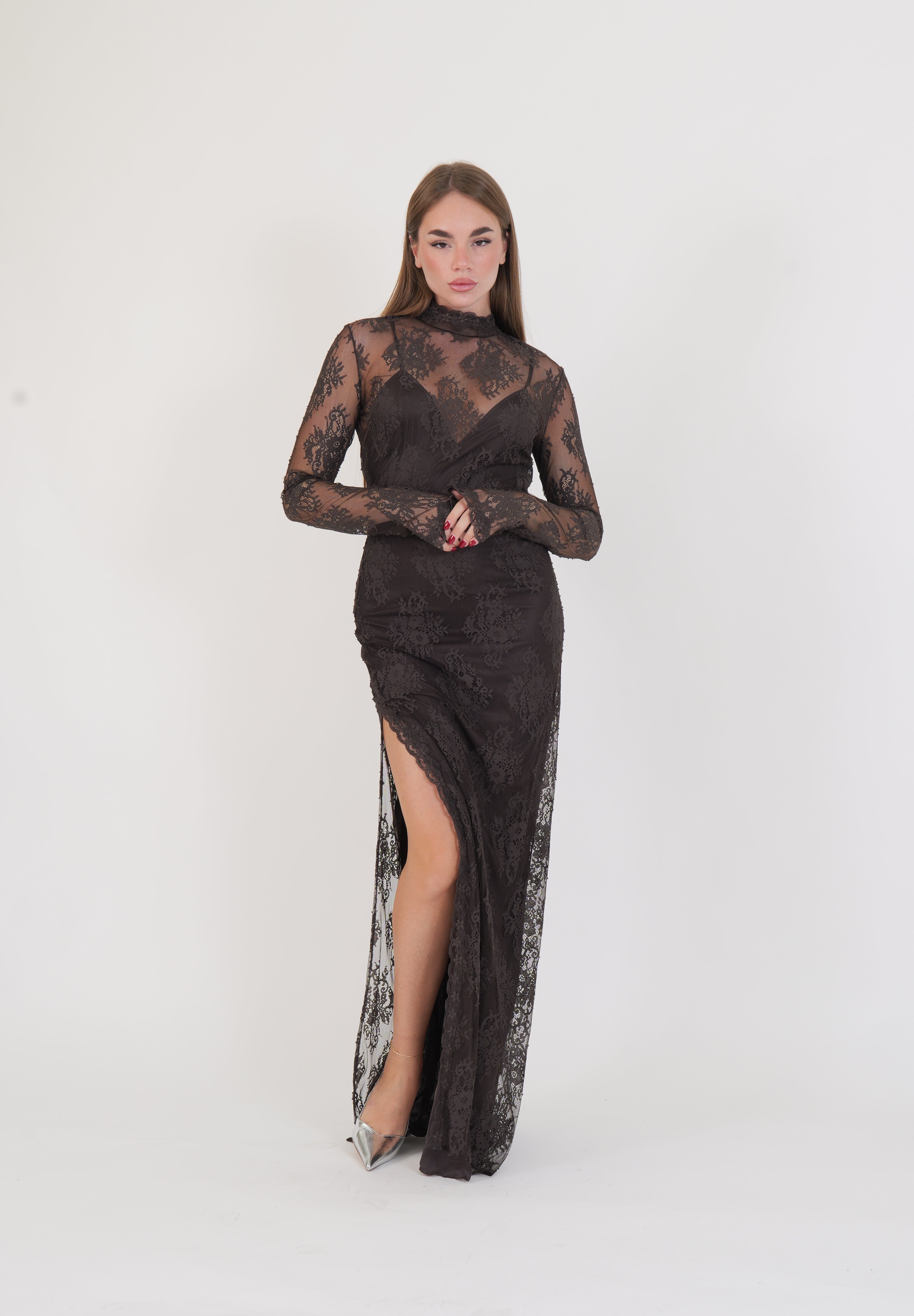 LONG DRESS VIVI CHOCO