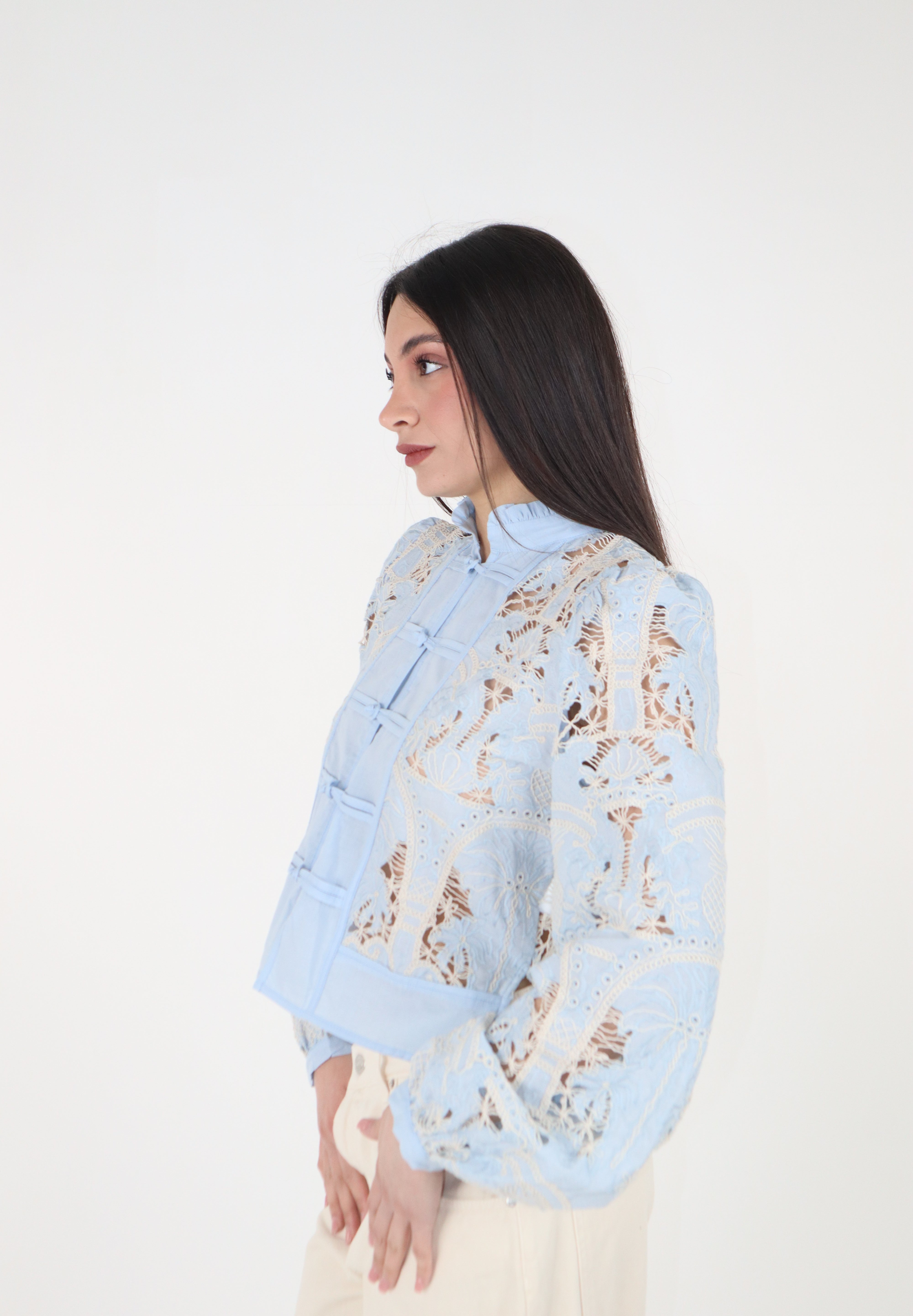 CAMICIA OLIVIA CELESTE