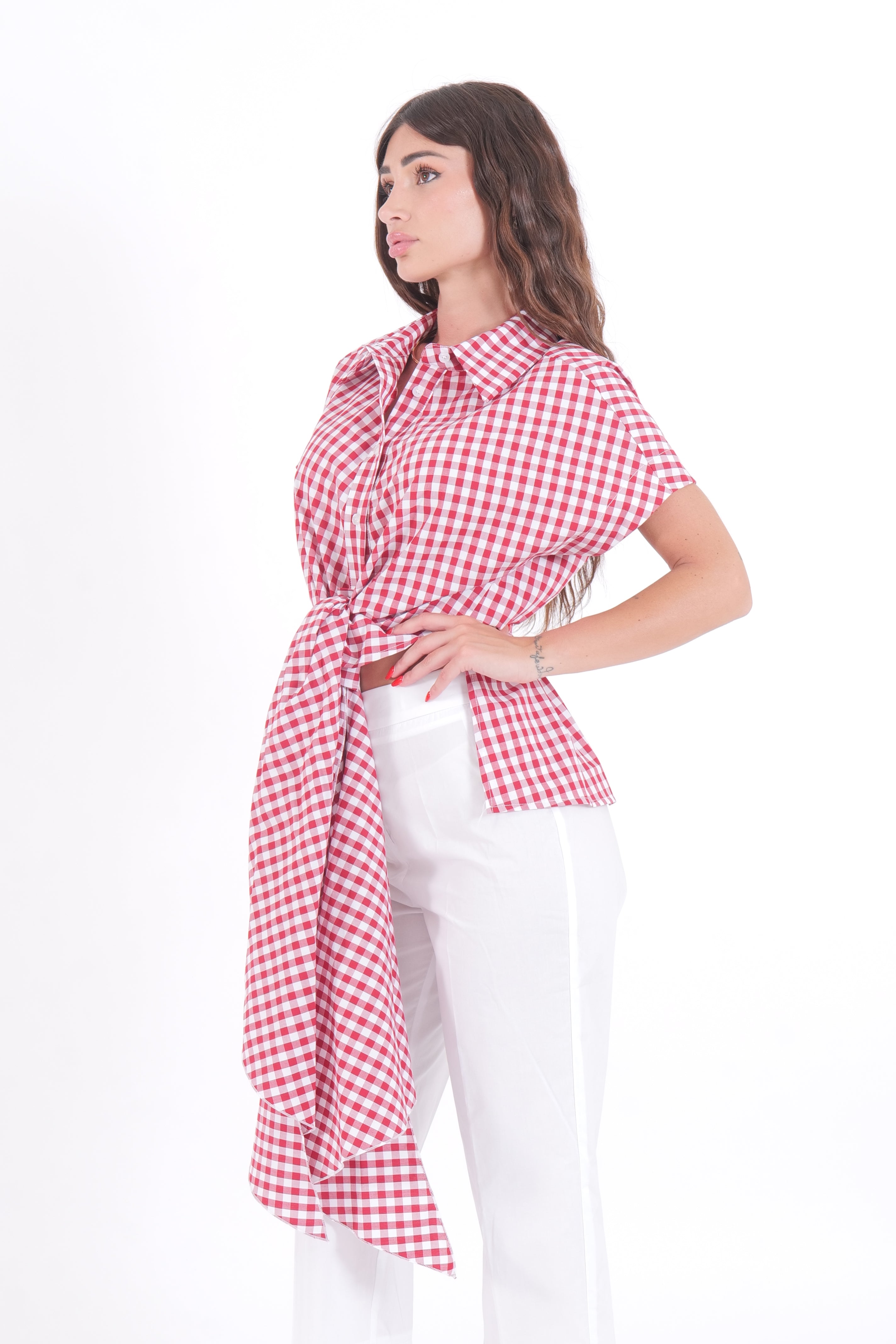 CAMICIA SMANICATA ROSSA